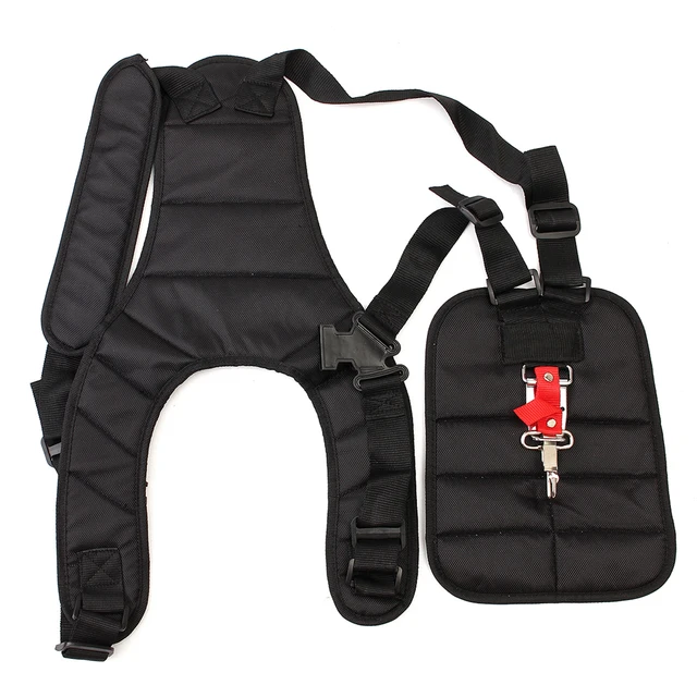 Dupla Strimmer Vállheveder Heveder Öv Gyep A Kefével Vágott Fűvágóhoz Hordozó Kampó Állítható Kerti Erő Metsző - Image 2