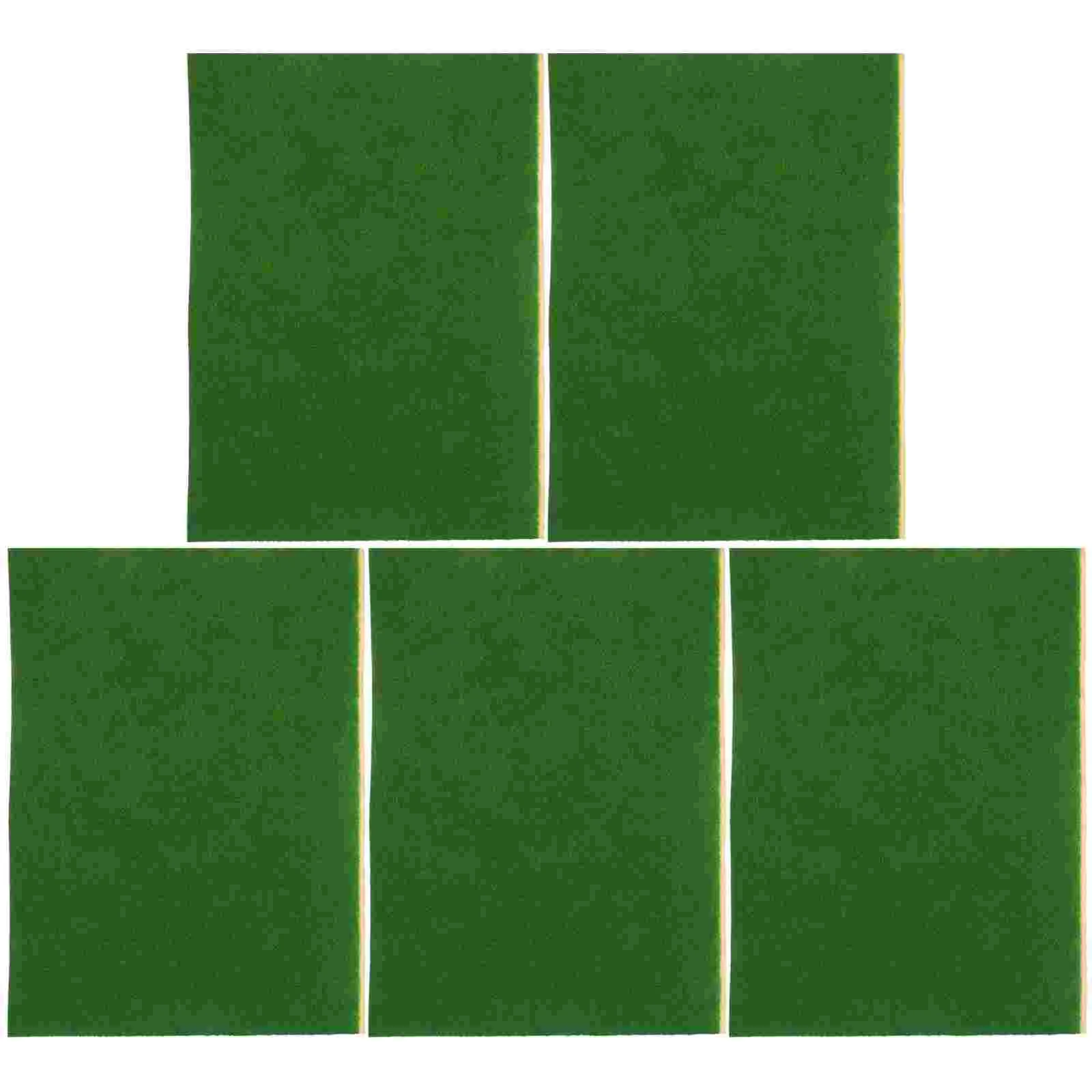 

5Pcs Sand Board Turf Artificial Plant Turf DIY Grass Turf Micro Landscape Prop Home Decor