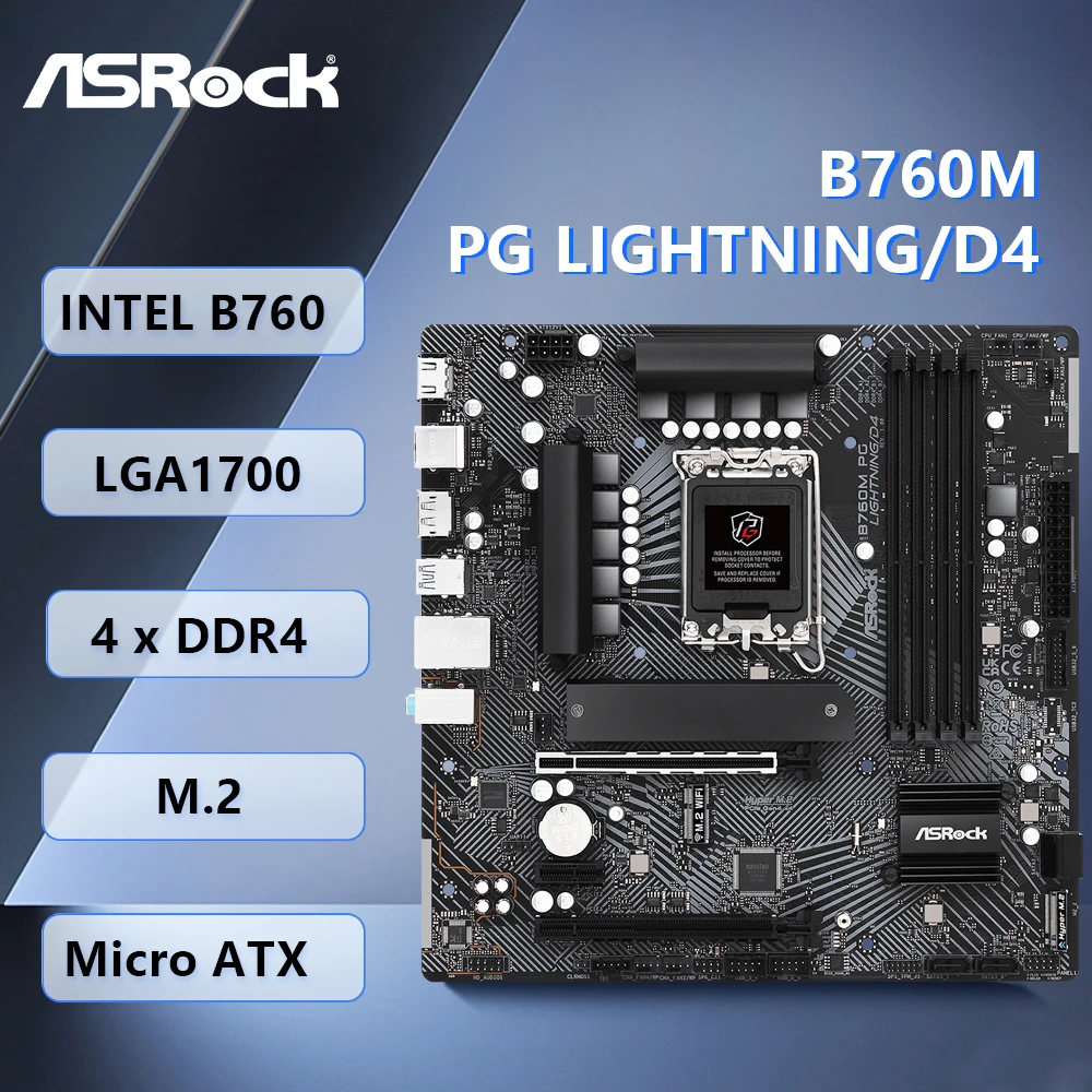 Placa Mãe ASRock B760M PG Lightning/D4