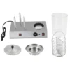 Hot Dog Steamer Bun Warmer 458W Stainless Steel Portable Commercial Hot Dog Machine with Bun Warmer for Breakfast Sausage Party 5