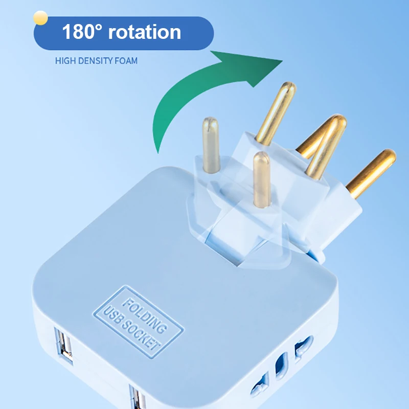 Mini adaptateur de prise sans fil mince, prise UE, prise d'extension US, prise USB, rotatif à 180 °, 3 en 1, 3 à 10 pièces