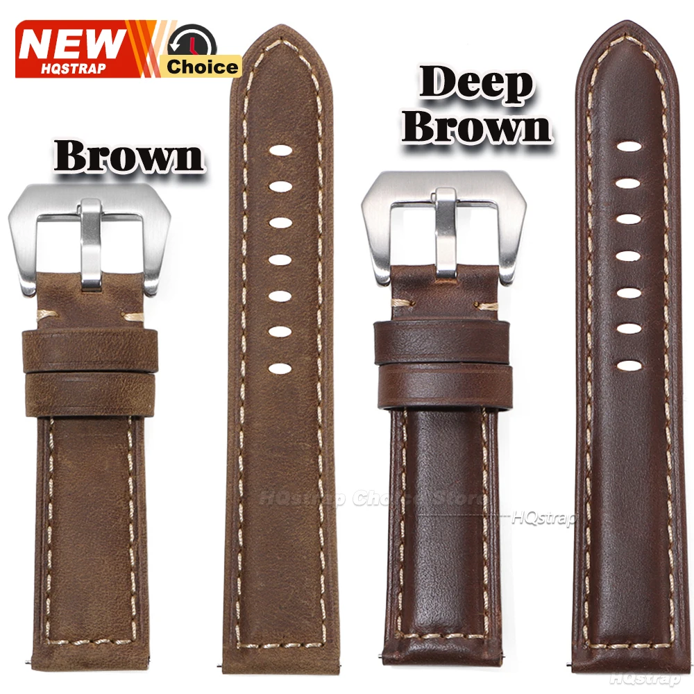 Timeless Quick Release Leather Smartwatch Band - Universal Fit Strap