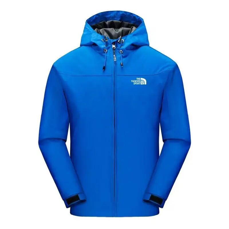 Spring and Autumn New Outdoor Couple Sports and Leisure Coat Men's and Women's Large Hooded Mountaineering Clothes