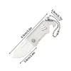 1PC Mini Folding Knife Steel Portable Camping Survival Knife Pocket Folding Knife Self-defense Keyknife Keychain Pendant 2