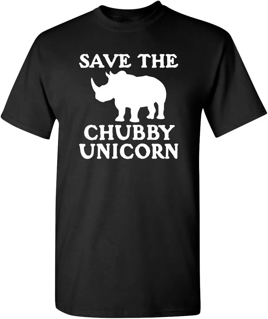 

"Save The Chubby Unicorn" Новинка, графическая саркастическая забавная футболка, аниме Графические футболки для мужчин, женская одежда