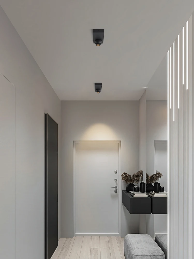 Saiyo LED Zoomable Spotlights Surface Mounted Ceiling Lamp Adjustable Focusing Wall Spots Lighting 85-265V For Living Room