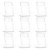 9Pcs Acrylic Price Tags L Shaped Display Stands Slanted Sign Holders High End Plastic Menu Name Card Practical 4