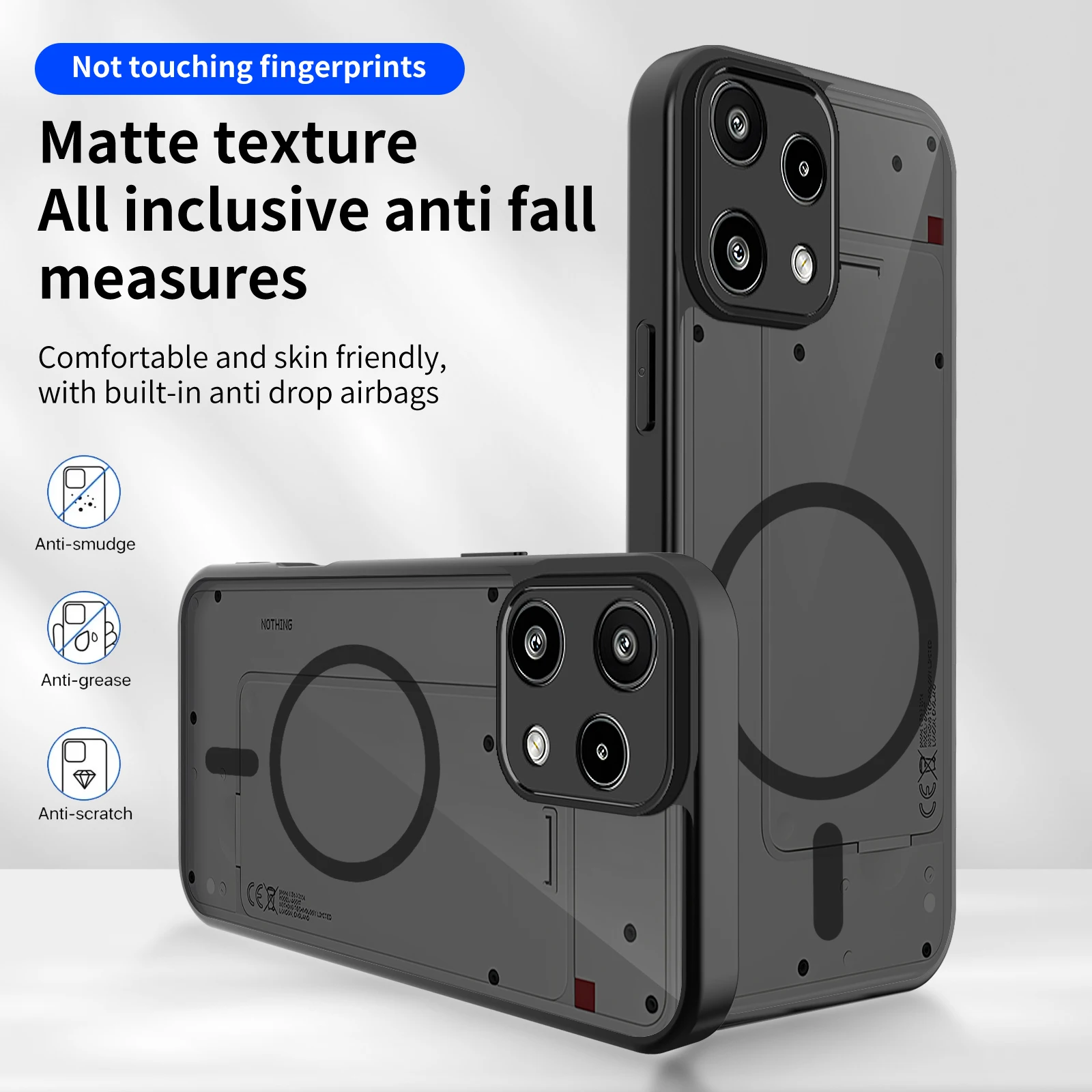 Sleek Silicone Skin Feel Case with MagSafe - Matte Bumper Cover