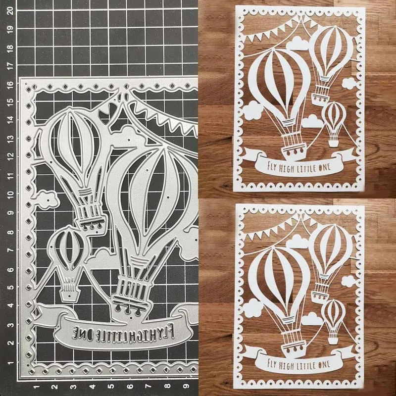 

Hot Air Balloon DIY Cutting Dies Cut Stencils Card Paper Craft Template Metal Cutting Dies Album Embossing Scrapbooking