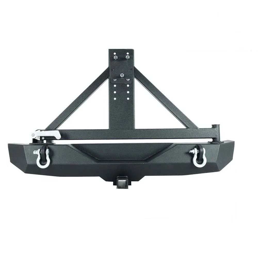 Heavy Duty Rear Bumper With Spare Tire Carrier for Jeep wrangler JK custom