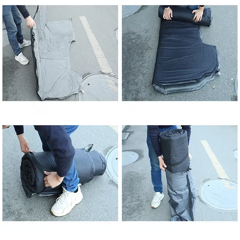 Inflatable Air Bed Car Sleeping Mattress Camping Mattress Inflatable Camping Mattress For Tesla Model 3 Model Y-Inflatable Air Mattress Outdoor Camping Inflatable Special Suede Fabric Car Travel Bed