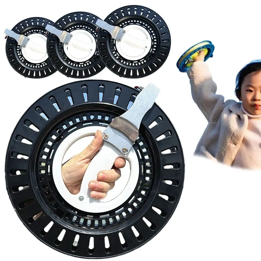 Creative with String Kite Reel 18/20/22/26cm Twisted String Line Winder Fire Wheel Come with Lock Kite Line Winder 5