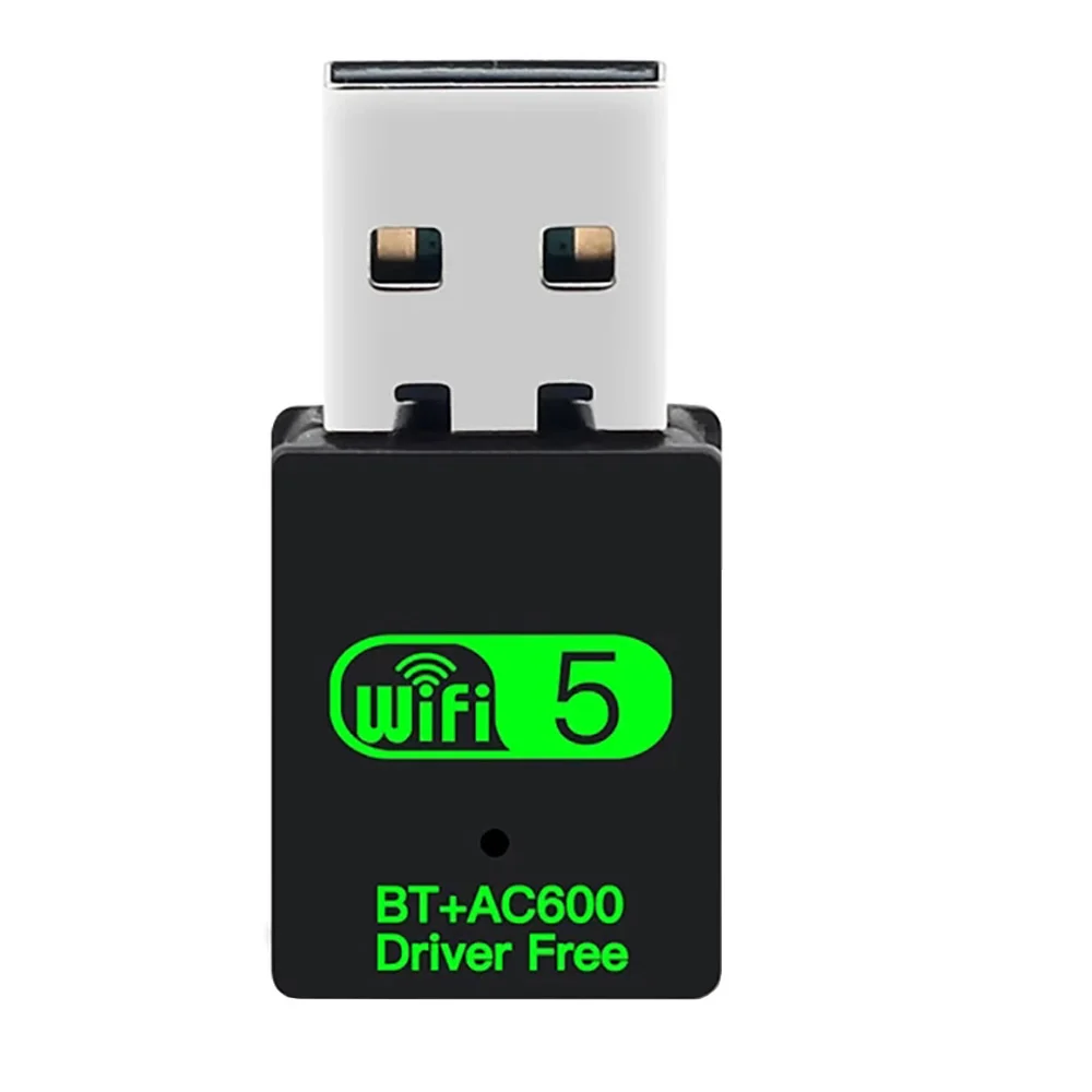 S7c8eaffd59bd44a886e0781da8f89dba0 600Mbps USB WiFi Bluetooth Adapter Dual Band 2.4/ 5.8Ghz Wireless External Receiver RTL8821CU Wi-Fi Dongle for PC/Laptop/Desktop Mallzona
