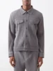 Miyake Pleated Men Button-down Jacket Cargo Pocket Single Breasted Male Coat 1