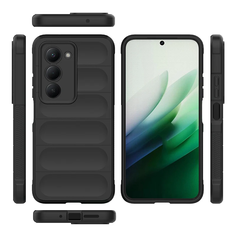 Shockproof Shield Phone Case with TPU Frame and Flannel Lining