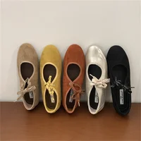 Bailamos 2025 Women Flats Lace Up Ladies Square Toe Flat Heel Sandals Spring Loafers Shoes Casual Oxford Shoes Female Flat Shoes