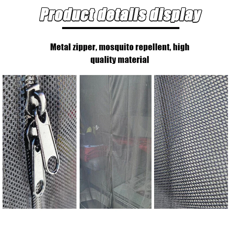 1 Satz FÜR VW T5 T6 Schiebetür MAGNETISCHE INSEKT MOSQUITO FLY SCREEN NET CAMPER Anti-Moskito-Vorhang für seitliche Schiebetür – Detail 7