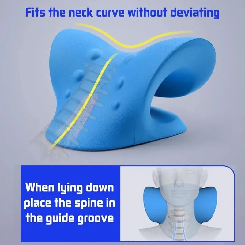 Neck Shoulder Stretcher Neck Shoulder Stretcher Relaxer Cervical Chiropractic Traction Device Pillow For Side Back Stomach Sleeper Remedial Pillows neck shoulder stretcher