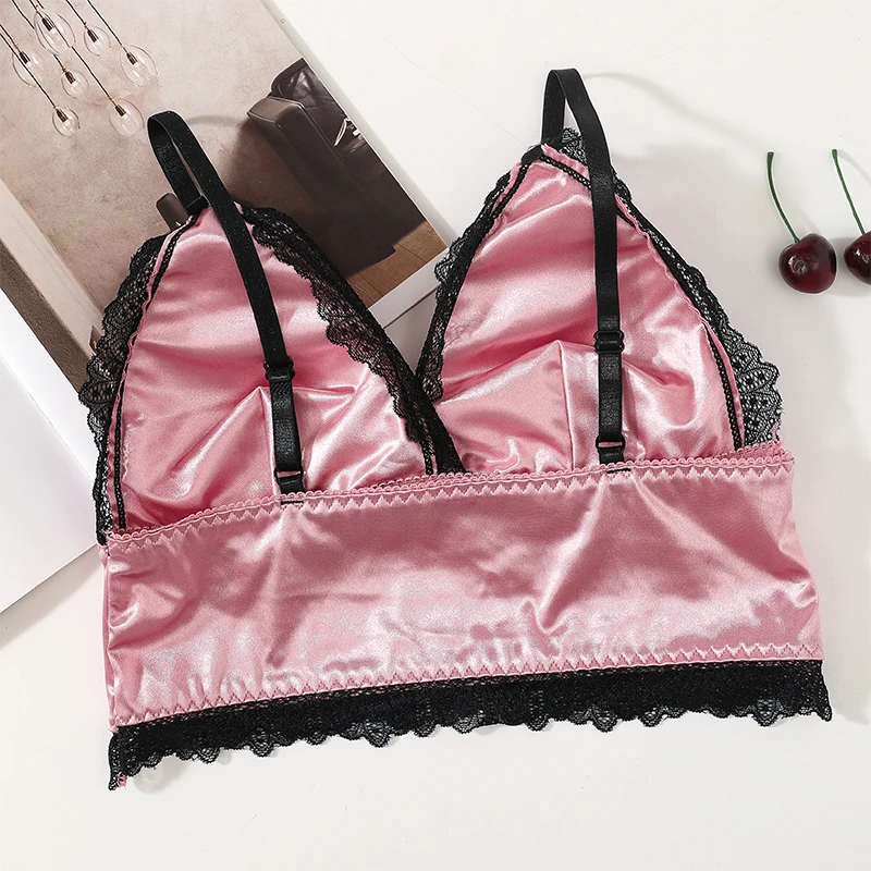 Lingerie Sexy Donna 2 Pezzi - Reggiseno E Slip In Pizzo Floreale Rosso, Scollo V, Taglia L, Per Serate Romantiche