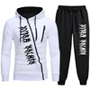 Mens Tracksuit Zipper Hoodies+Sweatpants 2-Piece Set Autumn Winter Male Daily Casual Sports Jackets Jogging Suit Tops Or Pants 1