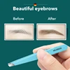 MR.GREEN  Eyebrow Tweezer Colorful Hair Beauty Fine Hairs Puller Stainless Steel Slanted Eye Brow Clips Removal Makeup Tools 2