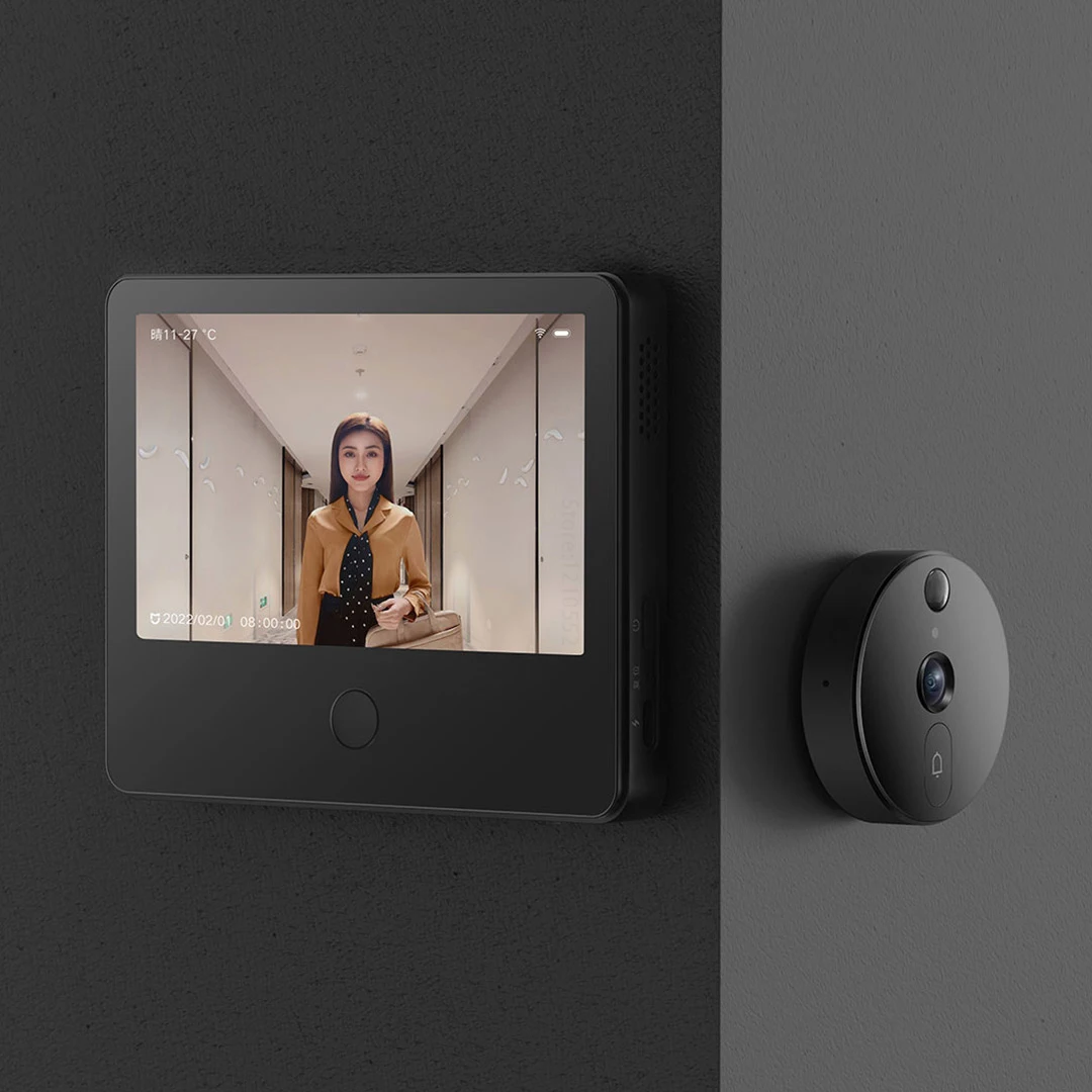 Nový Xiaomi chytrá cat's oko 1S záruka ochrana 5palcový IPS obrazovka video doorbell 1080P kamera HD noc vidění WIFI app alarm