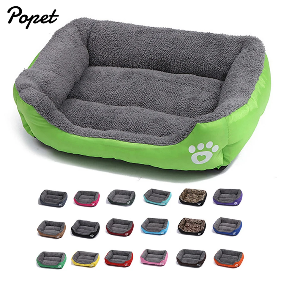 Большая кровать для домашних питомцев теплый уютный домик собак мягкая флисовая