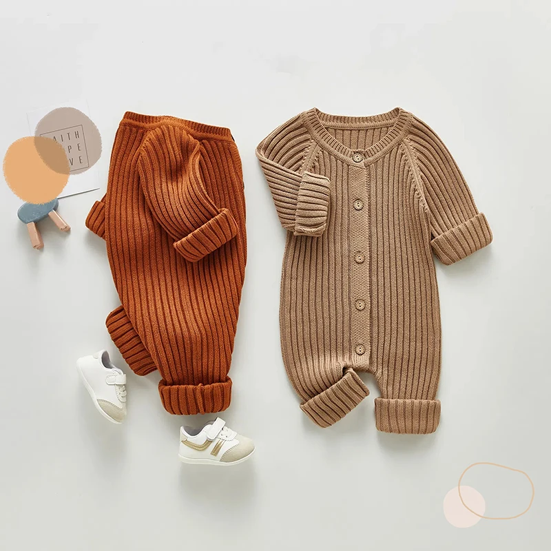 Autumn Baby Knit Romper Sweater Jumpsuit