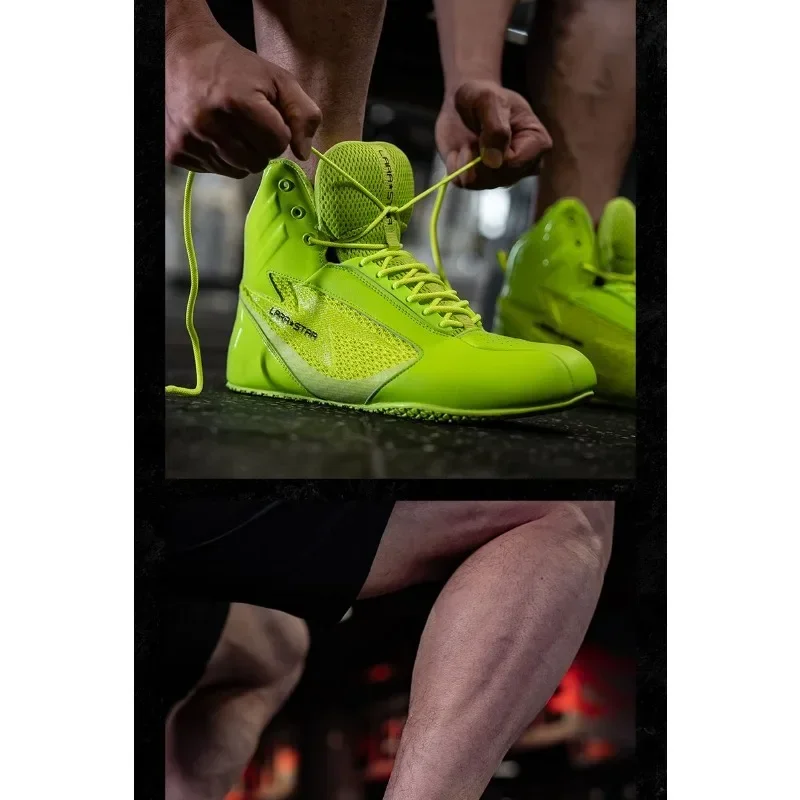 Professional Weightlifting Squat Deadlift Shoes for Gym Indoor Training, Unisex Powerlifting CrossFit Boxing Boots