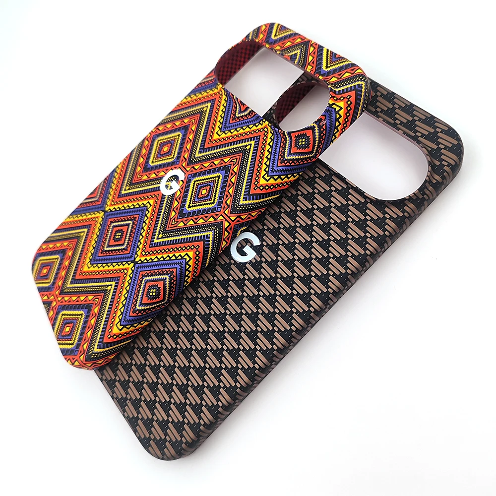 Luxury Ultra Thin Carbon Fiber Pattern Matte Shockproof Case with MagSafe Compatibility