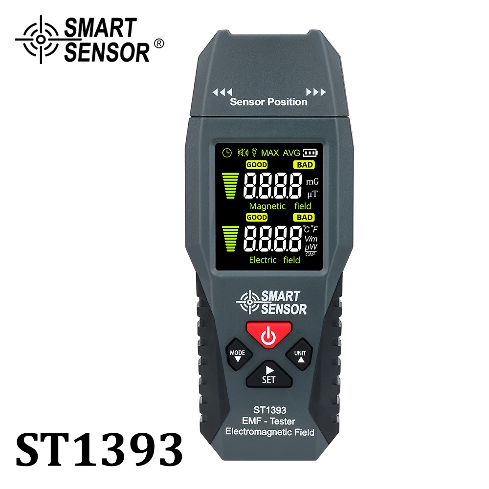 Handheld Digital EMF Meter Mini Electromagnetic Field Radiation Detector Color LCD Electric Strength Tester Home Safe