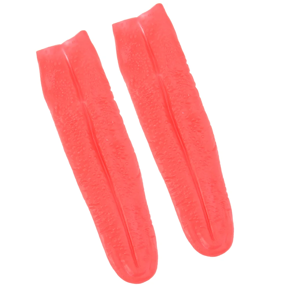 

2 Pcs Simulated Long Tongue Halloween Prop Party Cosplay Festival Toys Artificial Costume Vinyl