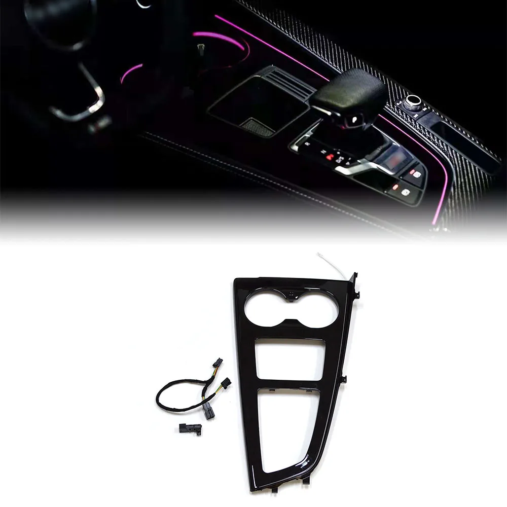 

Suitable for Audi A4 B9 S4 S5 (20-21) central control shift multi-color ambient light piano paint material ambient light