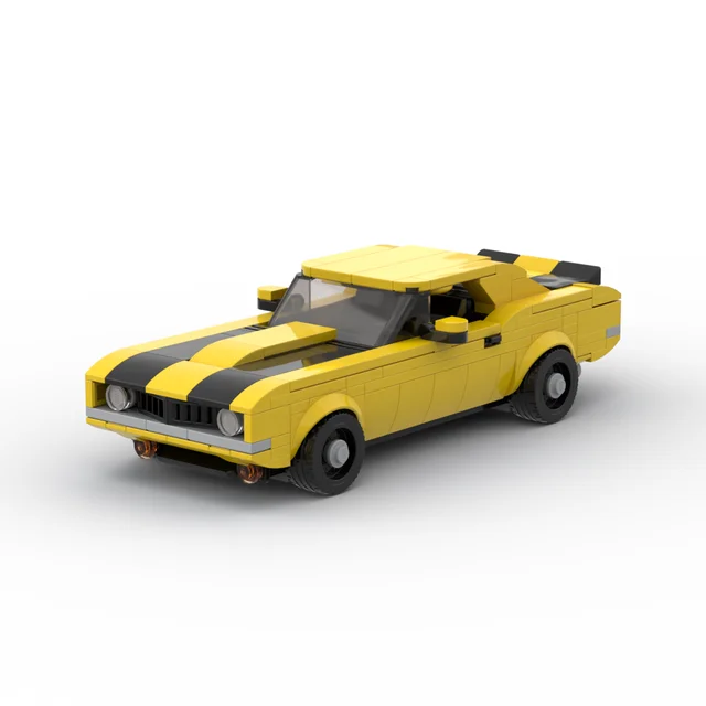 Block MOC Bricks Z28 racing sports car Technology Retro Vehicle Speed Champion Racer Building Blocks Creative Garage Toys Boys 2