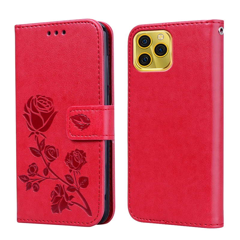 

Cute Rose Flower Wallet Case for Fundas Blackview A95 A55 Telefon Kılıfı Flip Cover For Carcasas Blackview A95 A 95 Mujer Coque