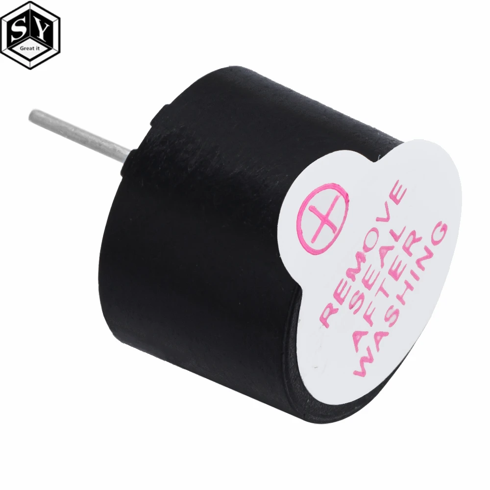 3/5/12/24V Piezo Buzzer Active Buzzer Magnetic Long Continous Beep Tone Alarm Ringer 12mm MINI Active Piezo Buzzers Arduino Diy Kit
