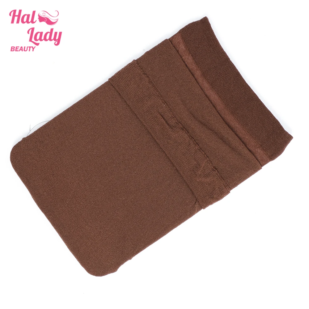 12 Pieces/Pack Wig Cap Hair net for Weave Hairnets Wig Nets Stretch Mesh Cap for Making Wigs Free Size Brown Nude Color