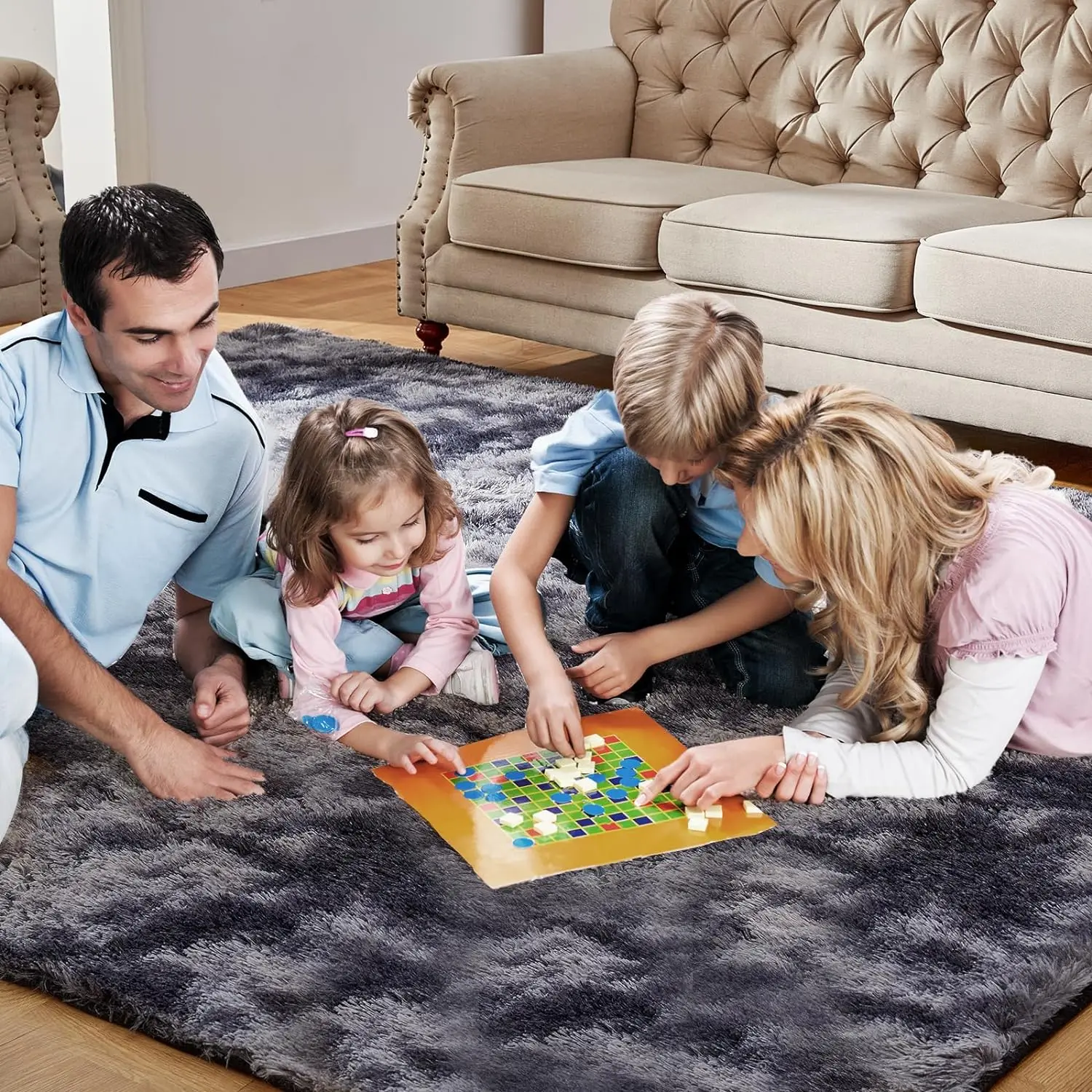 Tie-Dye Plush Rug 2