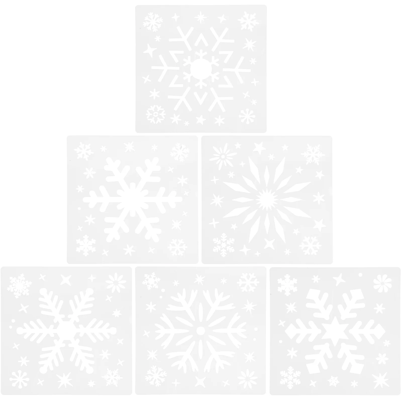 

Трафареты в стиле снежинки для классной комнаты, шаблон для рисования, цветочное распыление, поделки