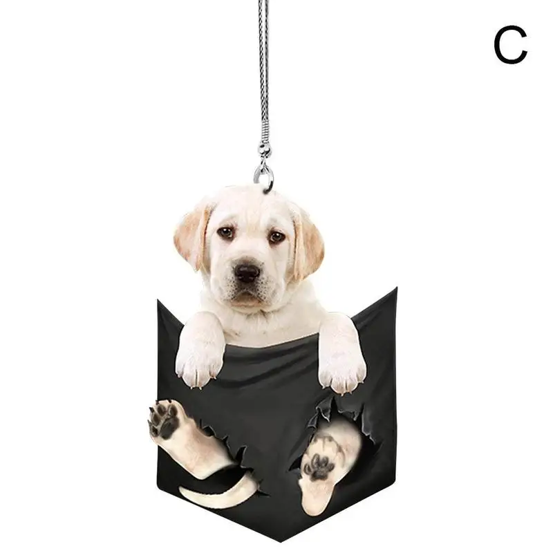 Acheter Pendentif de voiture créatif, Animal mignon, rétroviseur suspendu,  nouveauté, pendentif de voiture pour un soulagement amusant