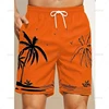 Summer Hawaiian 3D Printed Palm Trees Beach Shorts For Men Coconut Trees Graphic Swimming Trunks Women Fashion Board Shorts Pant 6