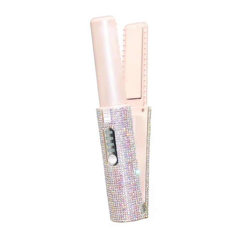 전기 USB 헤어 스트레이트닝 브러시, 플랫 다리미, 다기능 빗 스트레이트닝 스타일러, 빅 세일, 2 인 1