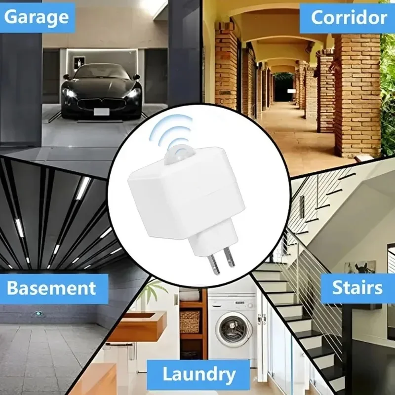 Pir motion sensor AC110-220V wall mounted LED human infrared sensor lamp holder intelligent delay E27 screw port sensor lamp head adapter