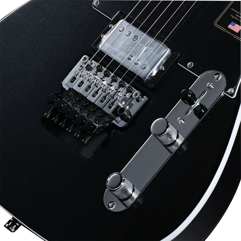 Guitar Accessories Ultra Luxe Tele Floyd Rose HH Maple Mystic Black 3.79k Guitar