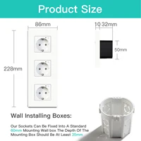 BSEED Single ZigBee Wall Sockets Energy Monitor Double Smart Meter Sockets Google Smart Life App Alexa Triple Sockets EU Plastic - Image 6