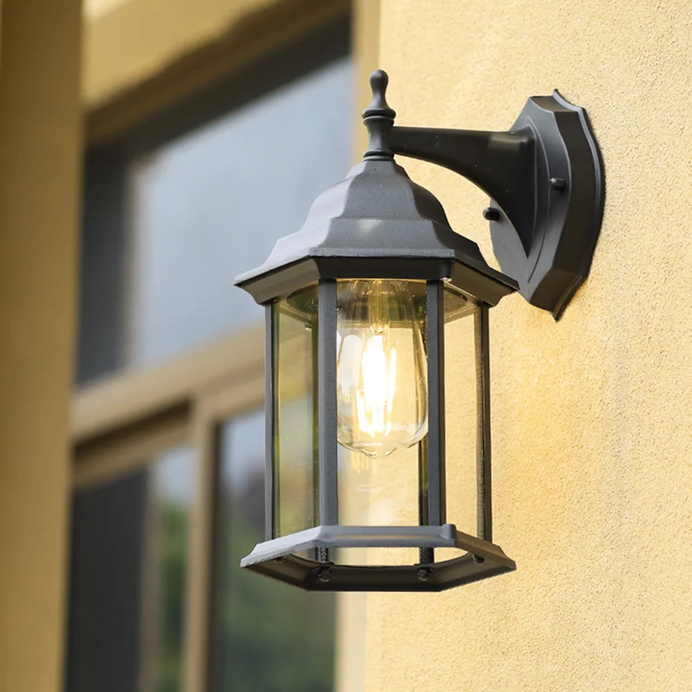 Mengjay Retro Waterproof Outdoor Wall Lamp Outdoor Corridor Courtyard Stairs Terrace Balcony Lamp Creative Aisle