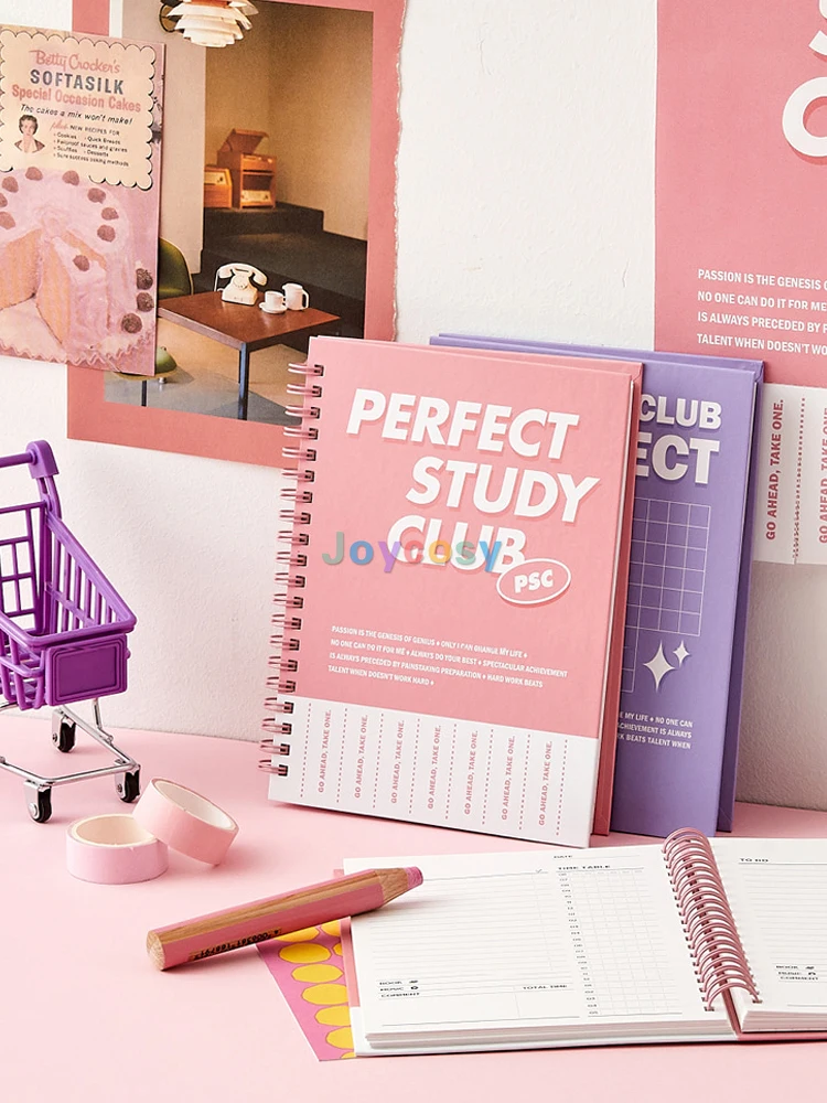 Ardium Perfect Study Club 4 Monthly Calendar Undated Desk Planner Pad,  Learning Plan Schedule Notebook Timeline Management