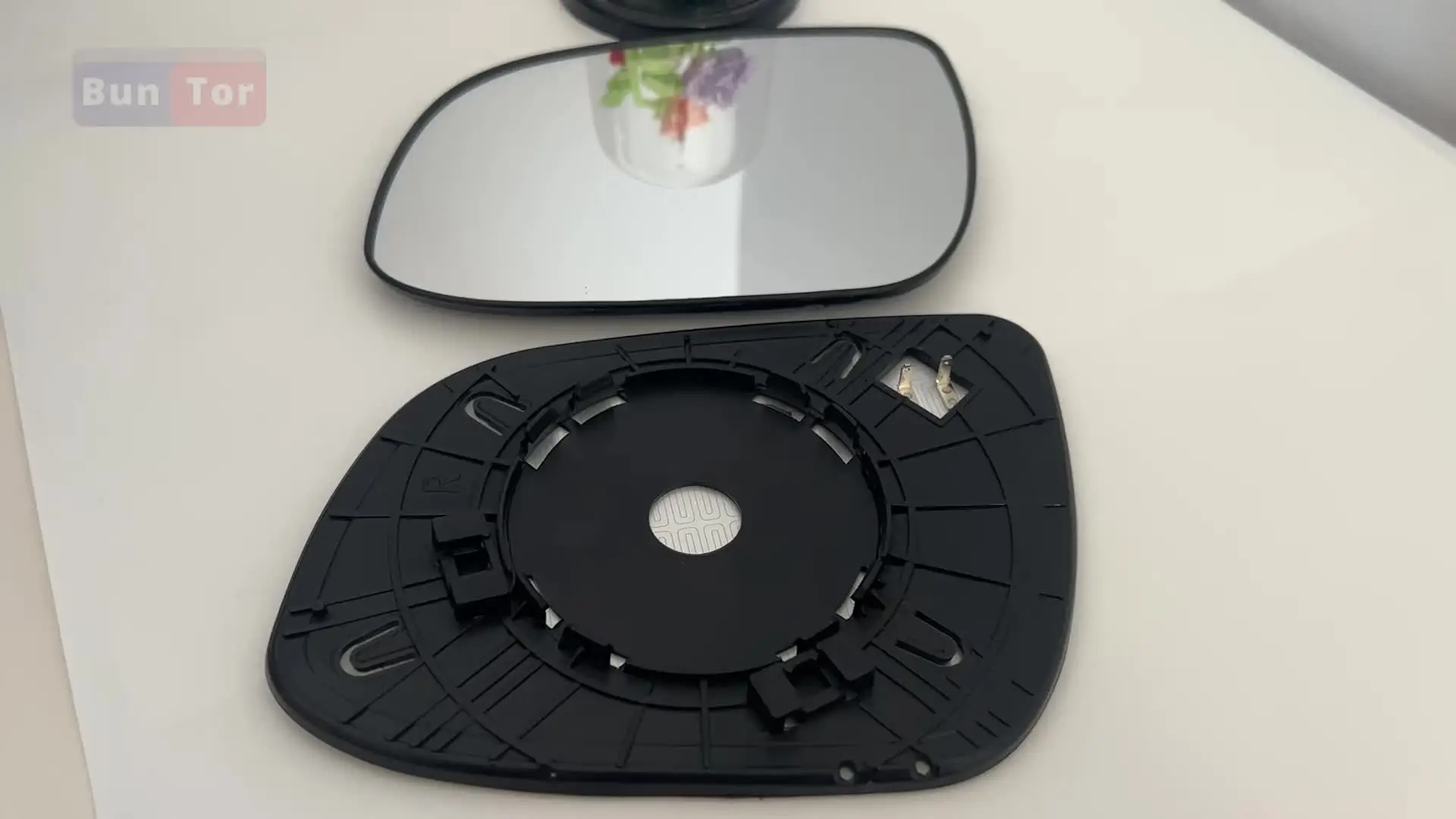 Less4spares Replacement Wing Mirror Glass Left Compatible With Kia Ceed 2012-2018 CLIP-ON Passnager Near Side N/S Heated With Blind Spot