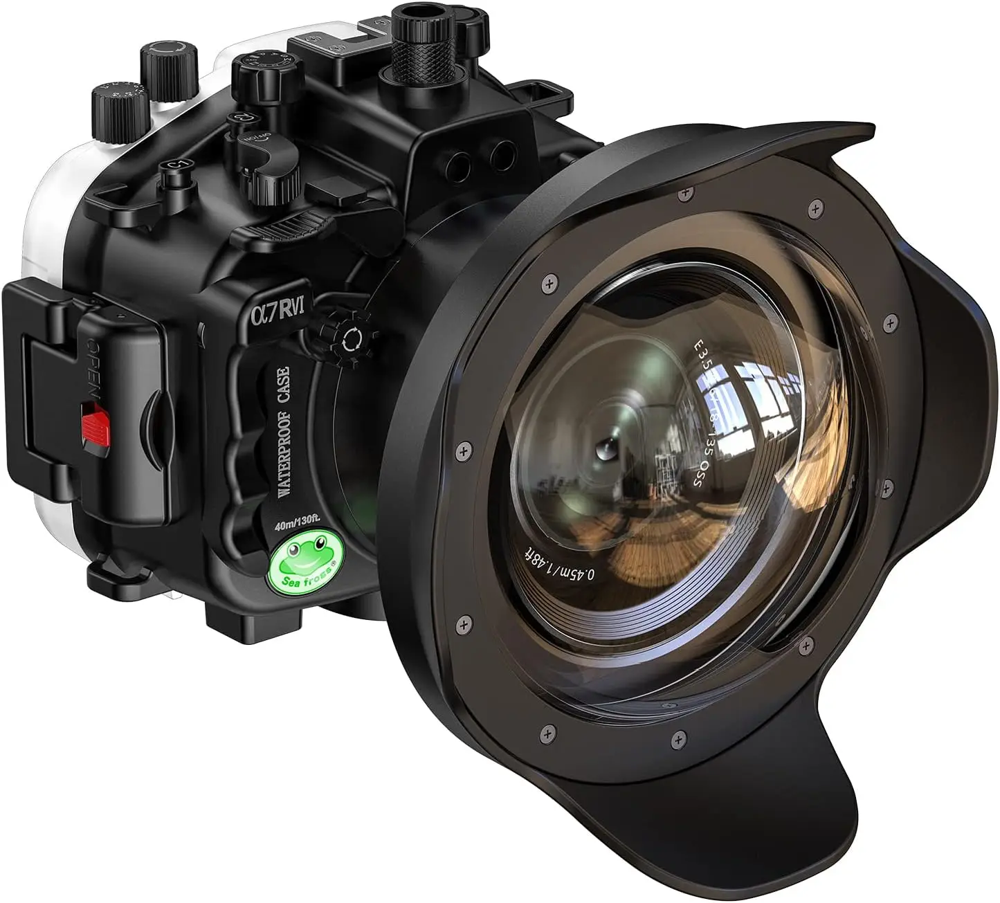 

CANMEELUX Waterproof housing Case Diving 40m/130ft Work for Sony A7RIV with16-35mm f4.0 ZA OS,16-35mm f2.8 GM,24-70mm f4.0 lens