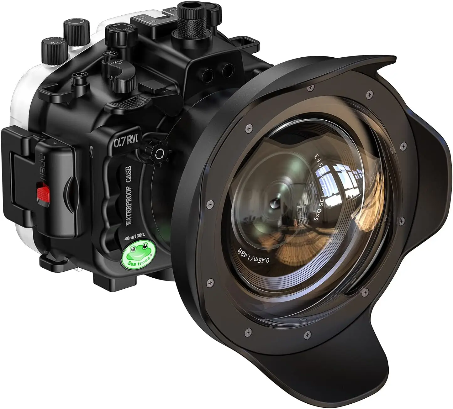 Canmeelux Custodia Impermeabile Per Immersione 40M/130Ft Funziona Per Sony A7Rav With16-35Mm F4.0 Za Os,16-35Mm F2.8 Gm, Obiettivo F4.0 Da 24-70Mm